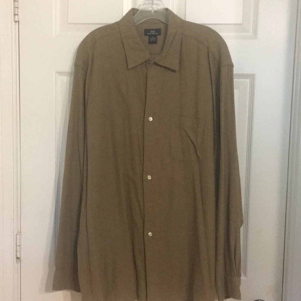 Men’s XL Dress Shirt, brown by Brooks Brothers